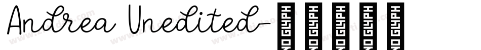 Andrea Unedited字体转换